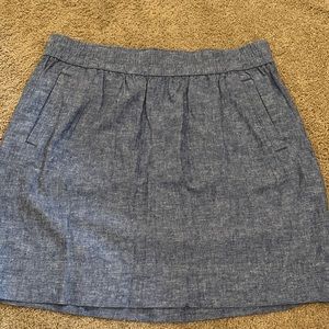 LOFT Soft Denim Skirt with Pockets